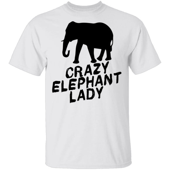 Crazy Elephant Lady T-Shirt CustomCat