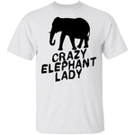 Crazy Elephant Lady T-Shirt CustomCat