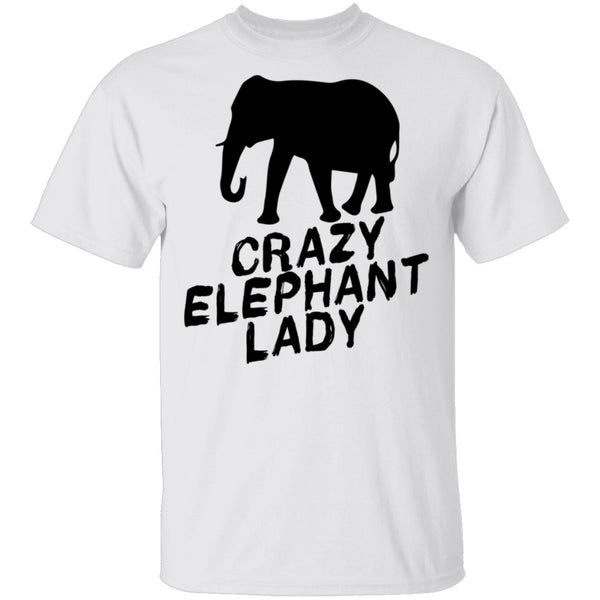 Crazy Elephant Lady T-Shirt CustomCat