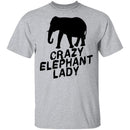Crazy Elephant Lady T-Shirt CustomCat