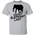 Crazy Elephant Lady T-Shirt CustomCat
