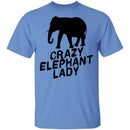 Crazy Elephant Lady T-Shirt CustomCat
