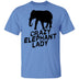 Crazy Elephant Lady T-Shirt CustomCat