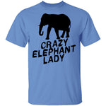 Crazy Elephant Lady T-Shirt CustomCat