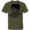 Crazy Elephant Lady T-Shirt CustomCat