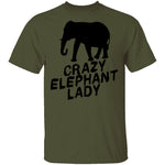 Crazy Elephant Lady T-Shirt CustomCat