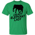 Crazy Elephant Lady T-Shirt CustomCat