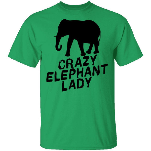 Crazy Elephant Lady T-Shirt CustomCat