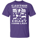 Crazy Farm Lady T-Shirt CustomCat