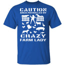 Crazy Farm Lady T-Shirt CustomCat