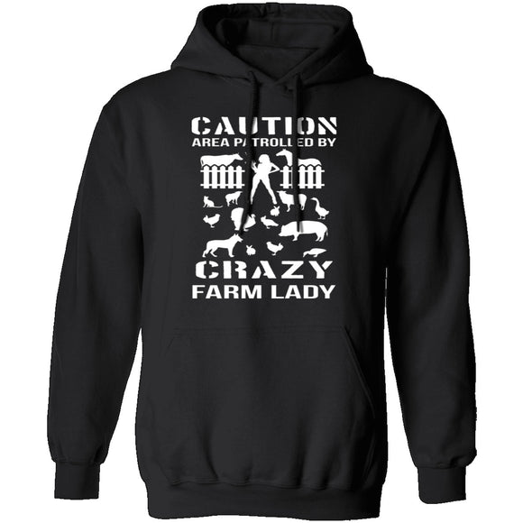 Crazy Farm Lady T-Shirt CustomCat