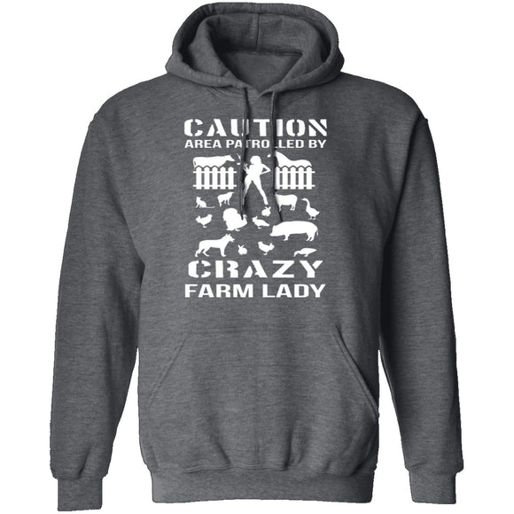 Crazy Farm Lady T-Shirt CustomCat