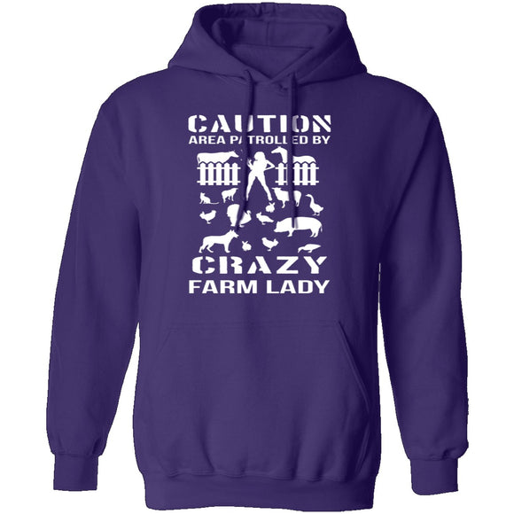 Crazy Farm Lady T-Shirt CustomCat