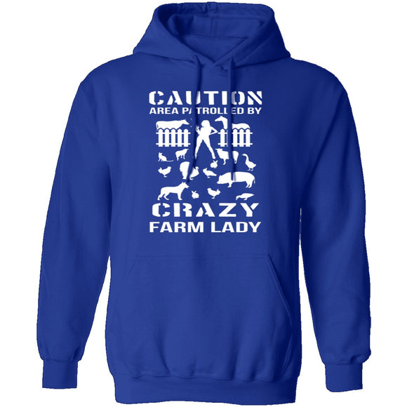 Crazy Farm Lady T-Shirt CustomCat