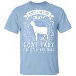 Crazy Goat Lady T-Shirt CustomCat