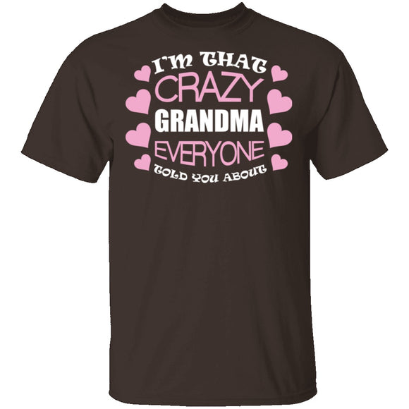 Crazy Grandma T-Shirt CustomCat