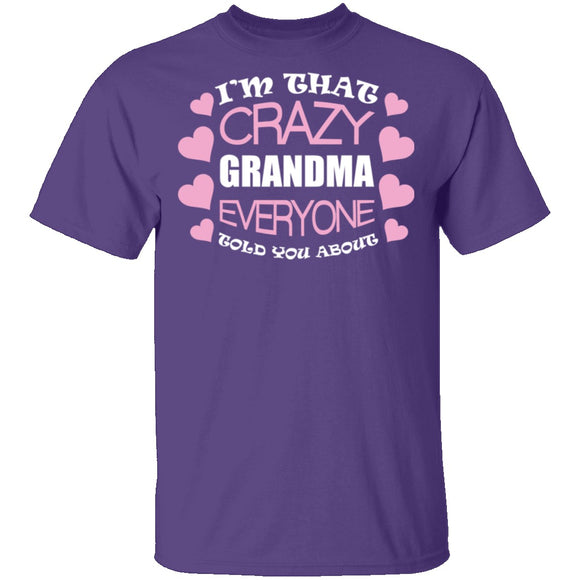 Crazy Grandma T-Shirt CustomCat