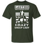 Crazy Sheep Lady T-Shirt CustomCat