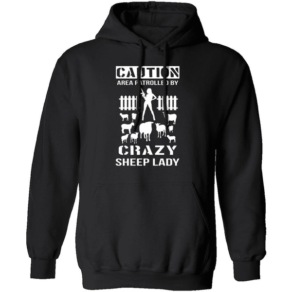 Crazy Sheep Lady T-Shirt CustomCat