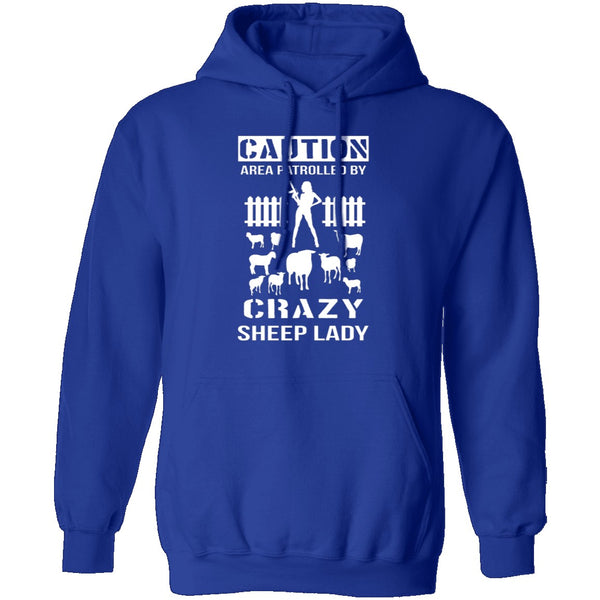 Crazy Sheep Lady T-Shirt CustomCat