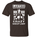 Crazy Sheep Lady T-Shirt CustomCat