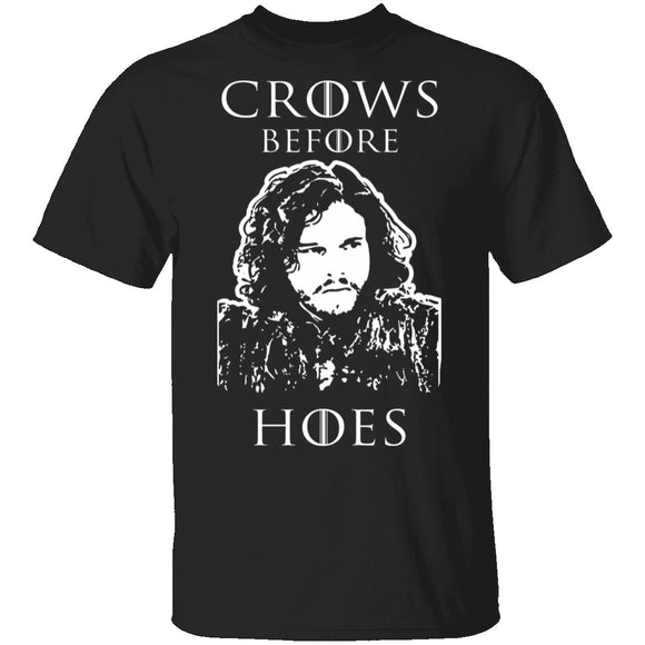 Crows Before Hoes T-Shirt CustomCat