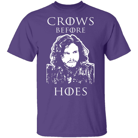 Crows Before Hoes T-Shirt CustomCat