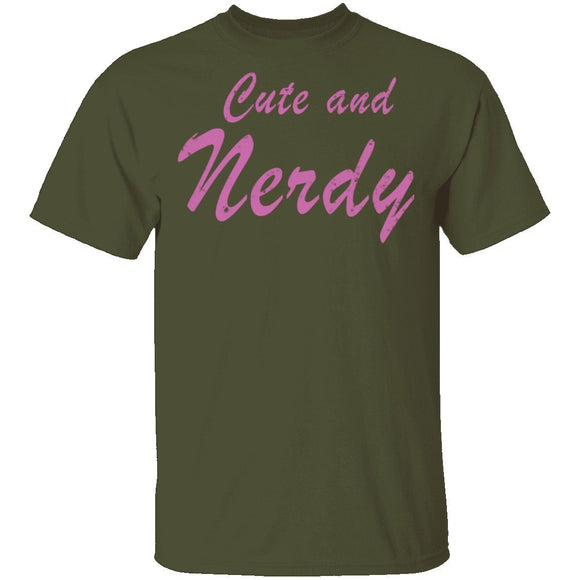 Cute And Nerdy T-Shirt CustomCat