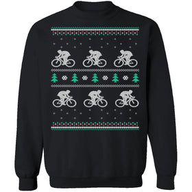 Cycling Ugly Christmas Sweater CustomCat