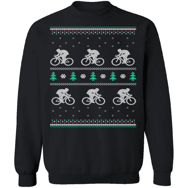 Cycling Ugly Christmas Sweater CustomCat