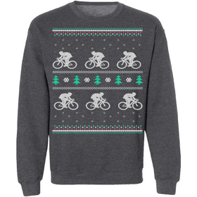 Cycling Ugly Christmas Sweater CustomCat