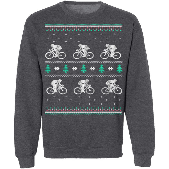 Cycling Ugly Christmas Sweater CustomCat