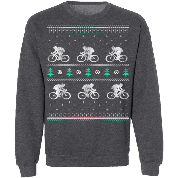 Cycling Ugly Christmas Sweater CustomCat