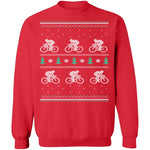 Cycling Ugly Christmas Sweater CustomCat