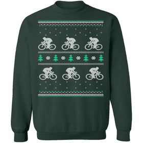 Cycling Ugly Christmas Sweater CustomCat