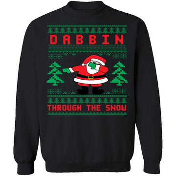 Dabbing Ugly Christmas Sweater CustomCat