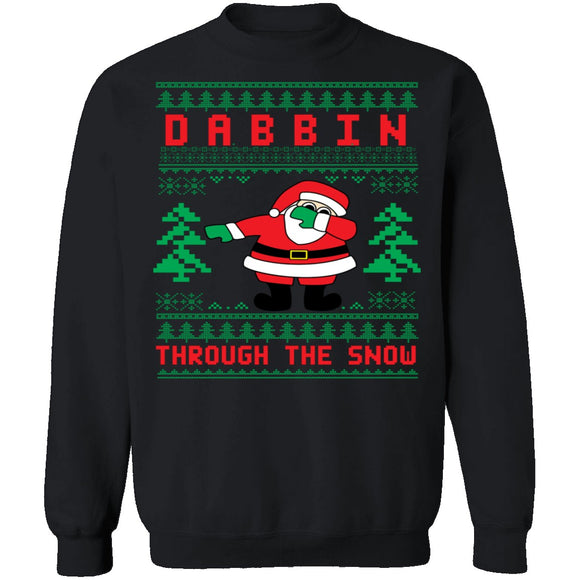 Dabbing Ugly Christmas Sweater CustomCat
