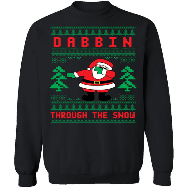 Dabbing Ugly Christmas Sweater CustomCat