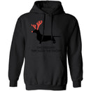 Dachshund Snow T-Shirt CustomCat