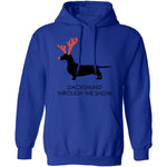 Dachshund Snow T-Shirt CustomCat