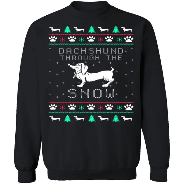 Dachshund Ugly Christmas Sweater CustomCat