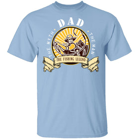 Dad Fishing Legend T-Shirt CustomCat