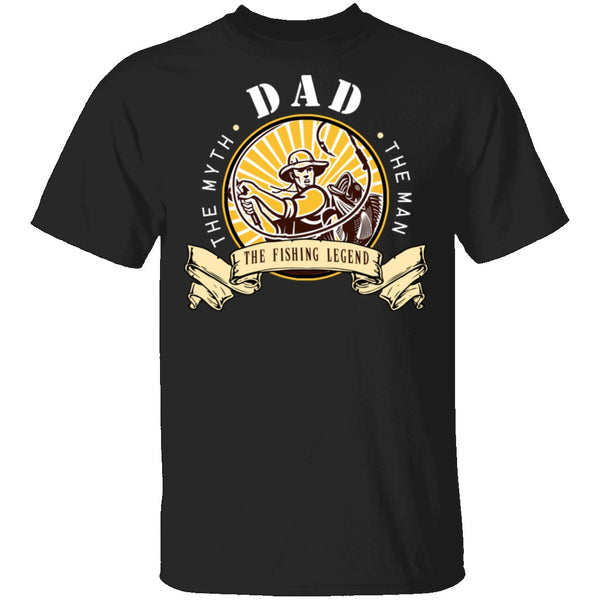 Dad Fishing Legend T-Shirt CustomCat