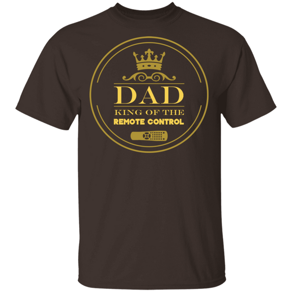 Dad King Of Remote T-Shirt CustomCat