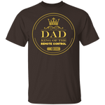 Dad King Of Remote T-Shirt CustomCat