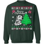 Dalmation Ugly Christmas Sweater CustomCat