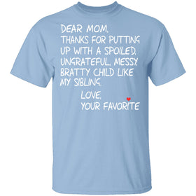 Dear Mom T-Shirt CustomCat