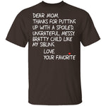 Dear Mom T-Shirt CustomCat