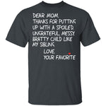 Dear Mom T-Shirt CustomCat