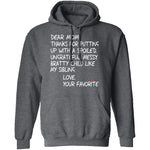 Dear Mom T-Shirt CustomCat
